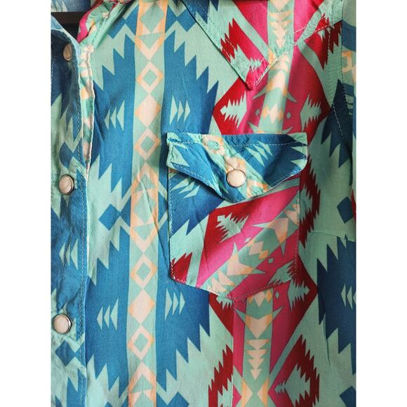 Wrangler Women's Retro Western Fashion Casual Button Up Long Sleeve-Sm - Picture 6 of 10